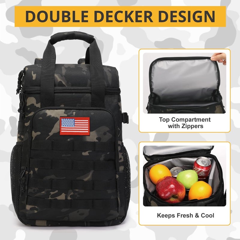 ATRIPACK Tactical Backpack Cooler,Lunch Backpack for Men Adults Work with Handle，Soft Cooler Backpack Insulated Waterproof Leak Proof - Image 5